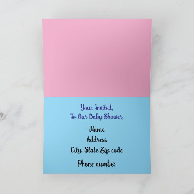 Tarjeta Baby Folded Greeting Card (Interior)