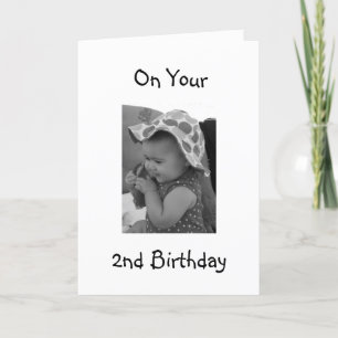 Tarjeta **BABY GIRL'S 2nd BIRTHDAY** CARD