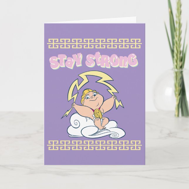 Tarjeta Baby Hercules - Stay Strong Card (Anverso)