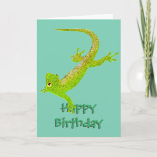 Tarjeta Baby Lizard Birthday Card