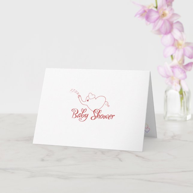 Tarjeta Baby Shower (Orquídea)