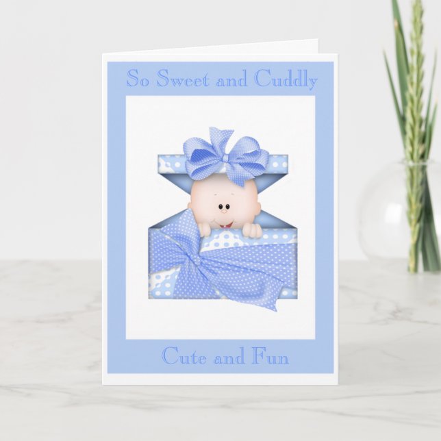 Tarjeta Baby Shower (Boy) (Anverso)