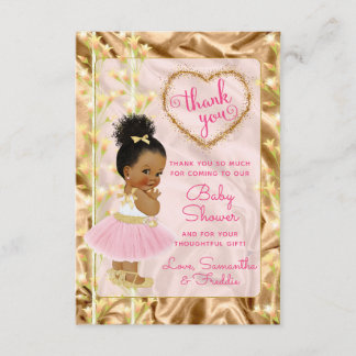Tarjeta Baby Shower de agradecimiento a la etnia r