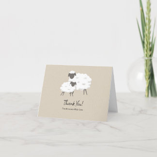 Tarjeta Baby Shower de agradecimiento a un dulce c