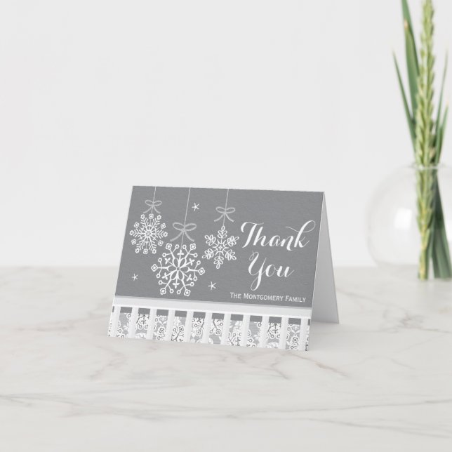 Tarjeta Baby Shower de agradecimiento para el serv (Anverso)