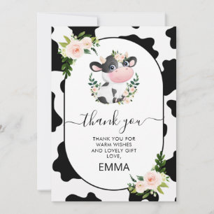 Tarjeta Baby Shower de agradecimiento para impresi