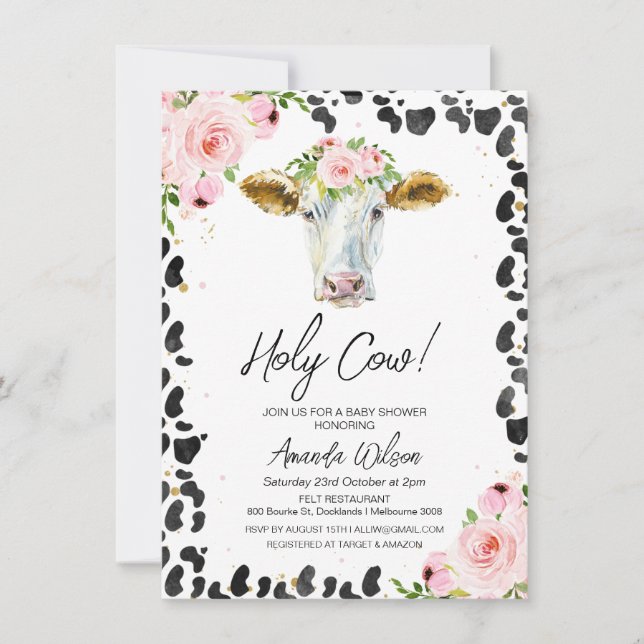 Tarjeta Baby Shower de agradecimiento para impresi (Anverso)