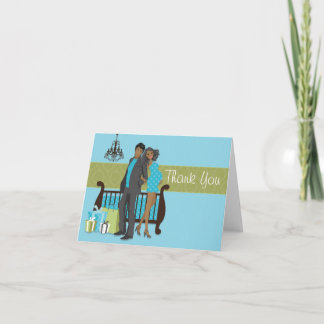 Tarjeta Baby Shower de agradecimiento para pareja