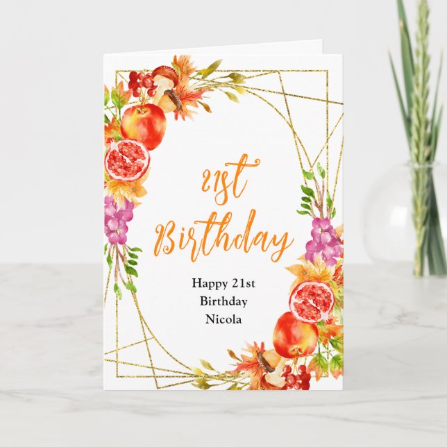 Tarjeta Baby Shower de la Cosecha de Otoño (Anverso)