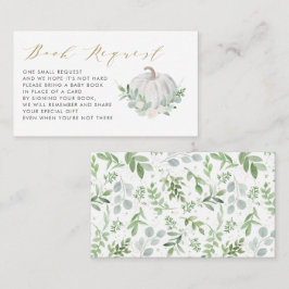 Tarjeta Baby Shower de solicitud de libro para cal