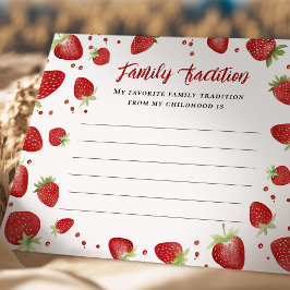 Tarjeta Baby Shower de tradición de la familia Ber