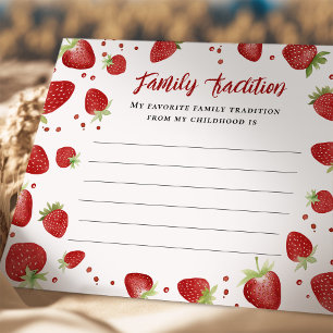 Tarjeta Baby Shower de tradición de la familia Ber