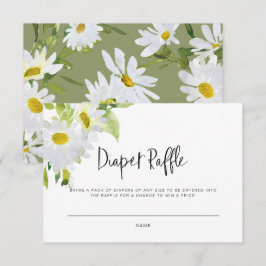 Tarjeta Baby Shower Diaper Raffle de margarita bla