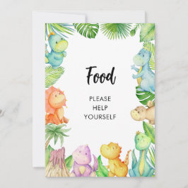 Tarjeta Baby Shower Dinosaur