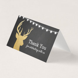 Tarjeta Baby Shower | Faux Relieve metalizado dorado Antle