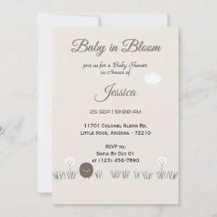 Tarjeta Baby Shower Happy Little Seed