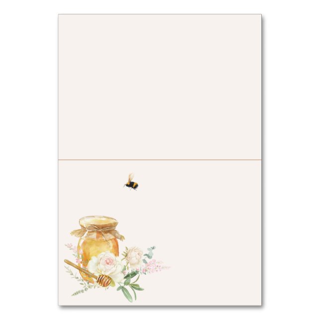 Tarjeta Baby Shower Place Sweet Little Honey (Anverso)