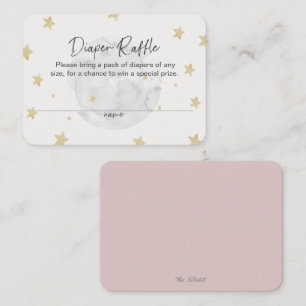 Tarjeta Baby Shower Raffle Raffle Pink Diaper Chic