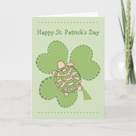 Tarjeta Baby Star Tortoise St Patrick's Day Card