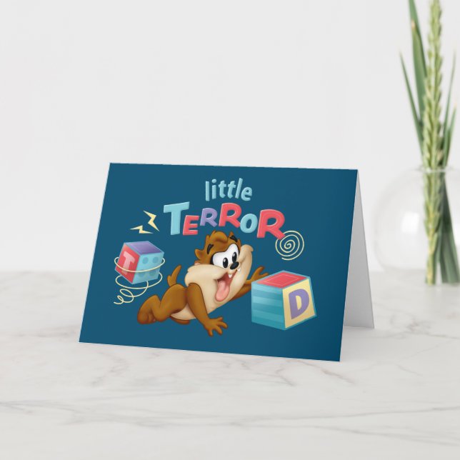 Tarjeta Baby TAZ™ | Pequeño Terror (Anverso)