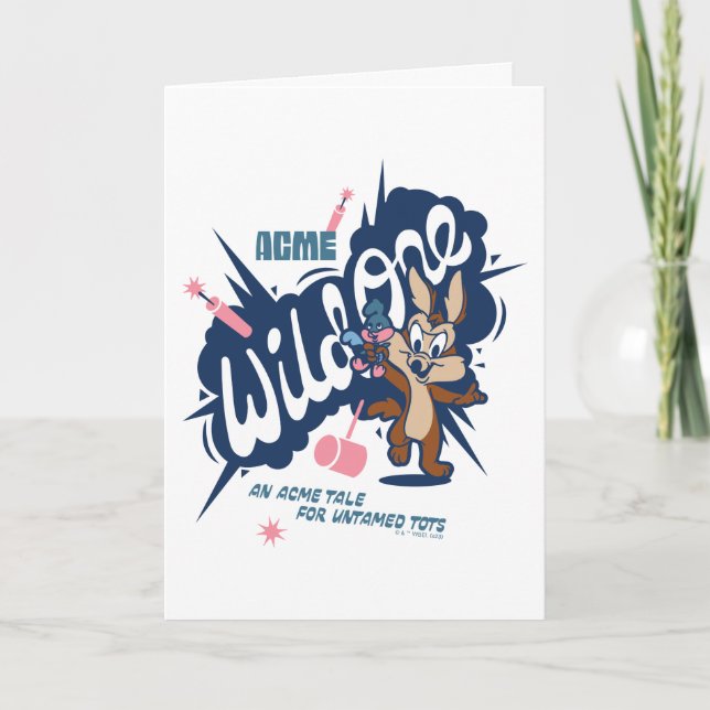 Tarjeta Baby WILE E. COYOTE™ - Wild One (Anverso)