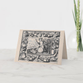 Tarjeta Bacchus/dios de Dionysus del vino