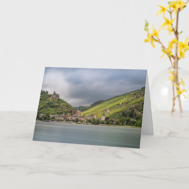 Tarjeta Bacharach Alemania (flor amarilla)