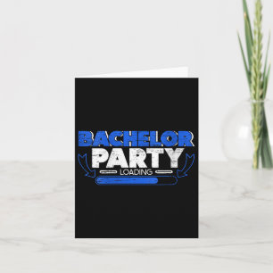 Tarjeta Bachelor cargando Fiesta de Novia Groom Funny V-