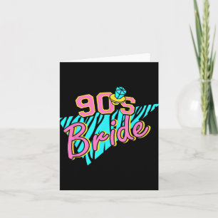 Tarjeta Bachelorette Retro de Novia de Noviembre de 1990 P