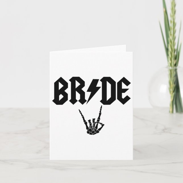 Tarjeta Bachiller de Halloween en el esqueleto de Bride Ro (Anverso)