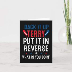 Tarjeta Back It Up Terry Ponlo En Reversa Fuegos Artificia