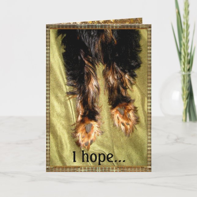 Tarjeta Back on your feet Customizable (Anverso)