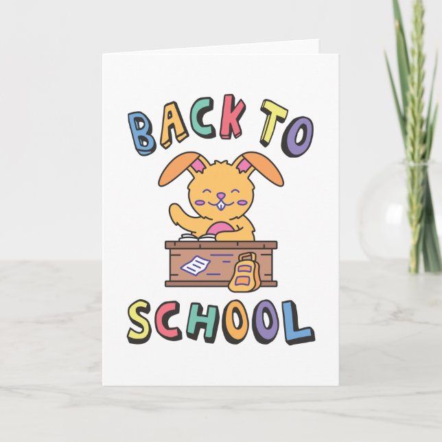 Tarjeta Back to school (Anverso)