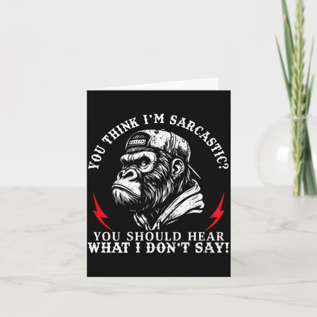 Tarjeta (back) You Think I’m Sarcastic You Should Hear Fun (Anverso)