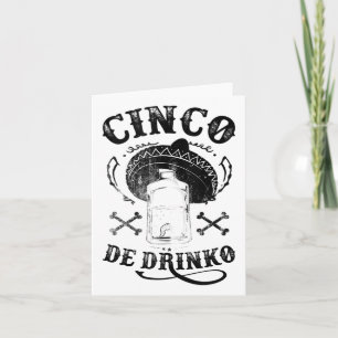 Tarjeta Bad Cinco De Drinko, Funny Cinco De Mayo Shirt Ta