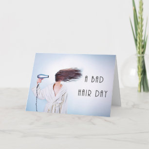 Tarjeta Bad Hair Day Happy Birny Hairdresser
