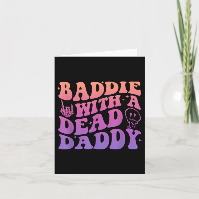 Tarjeta Baddie Con Un Diseño De Papi Muerto (Anverso)