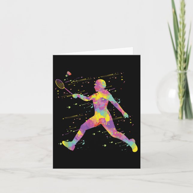 Tarjeta Bádminton  (Anverso)