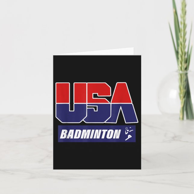 Tarjeta Badminton 2021 Estados Unidos (Anverso)