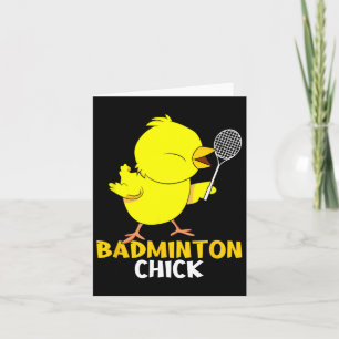 Tarjeta Badminton Chick Birdie Women Badminton