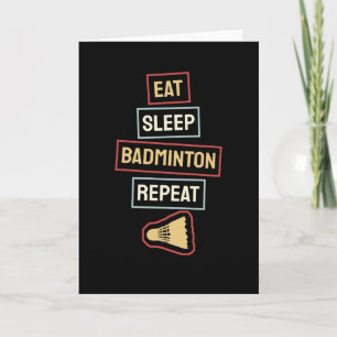 Tarjeta Badminton - Coma la repetición del indio del sueño