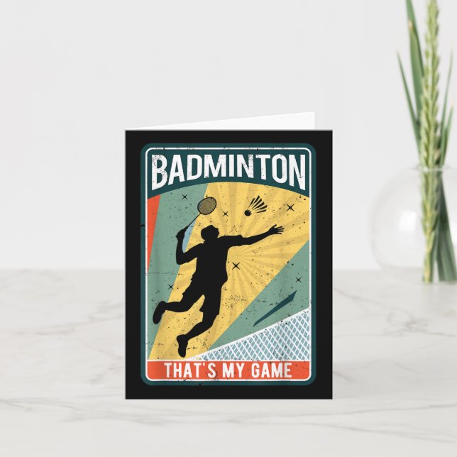 Tarjeta Badminton Cómo hago el juego de la cosecha (Anverso)