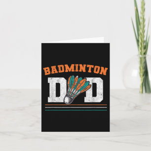 Tarjeta Badminton Dad Shuttle Padre Men Badminton