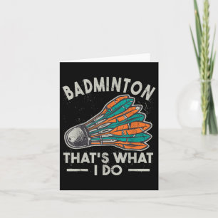 Tarjeta Badminton Eso Lo Que Hago Vintage Women Shuttle Sp