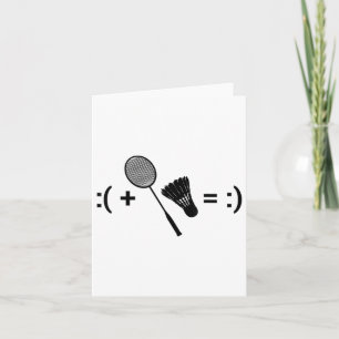 Tarjeta Badminton Game Shuttle Sport Badminton