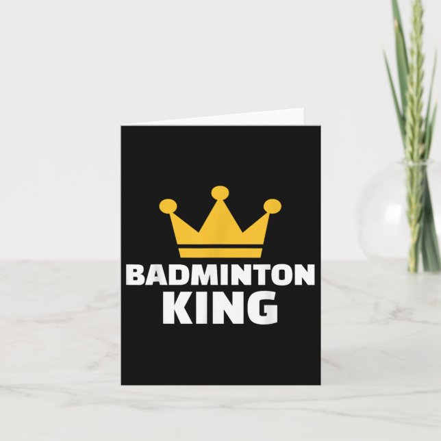 Tarjeta Badminton King (Anverso)