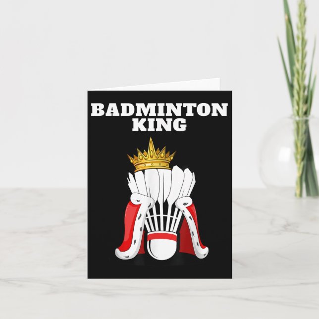 Tarjeta Badminton King _ Hombres Jóvenes Jugadores de Badm (Anverso)