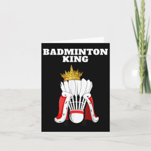 Tarjeta Badminton King _ Hombres Jóvenes Jugadores de Badm
