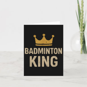 Tarjeta Badminton King - Romper leyenda y amplificador; Se