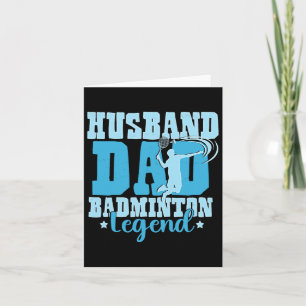 Tarjeta Badminton Legends Transbordador retro Badminto mas
